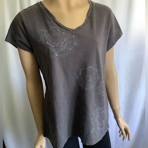 Sonoma Grey with Flower Design And Grey Studs